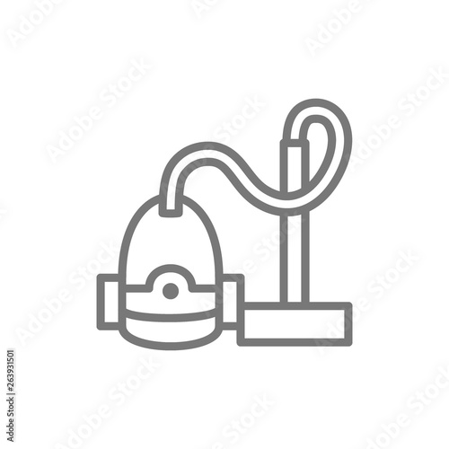 Vacuum cleaner line icon.