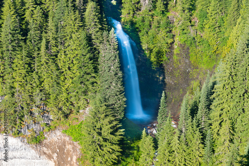 Martha Falls at Mount Rainier National Park, Washington State, USA photo