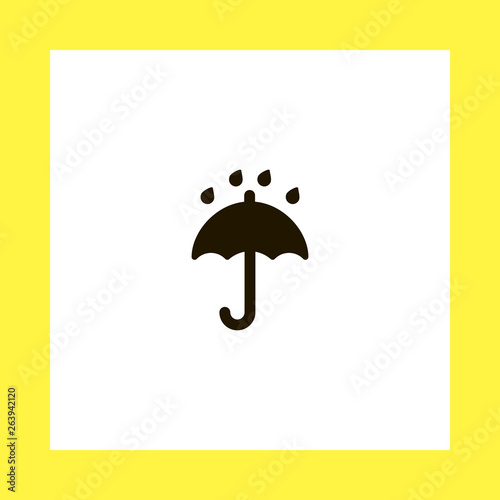 rain vector icon. flat design