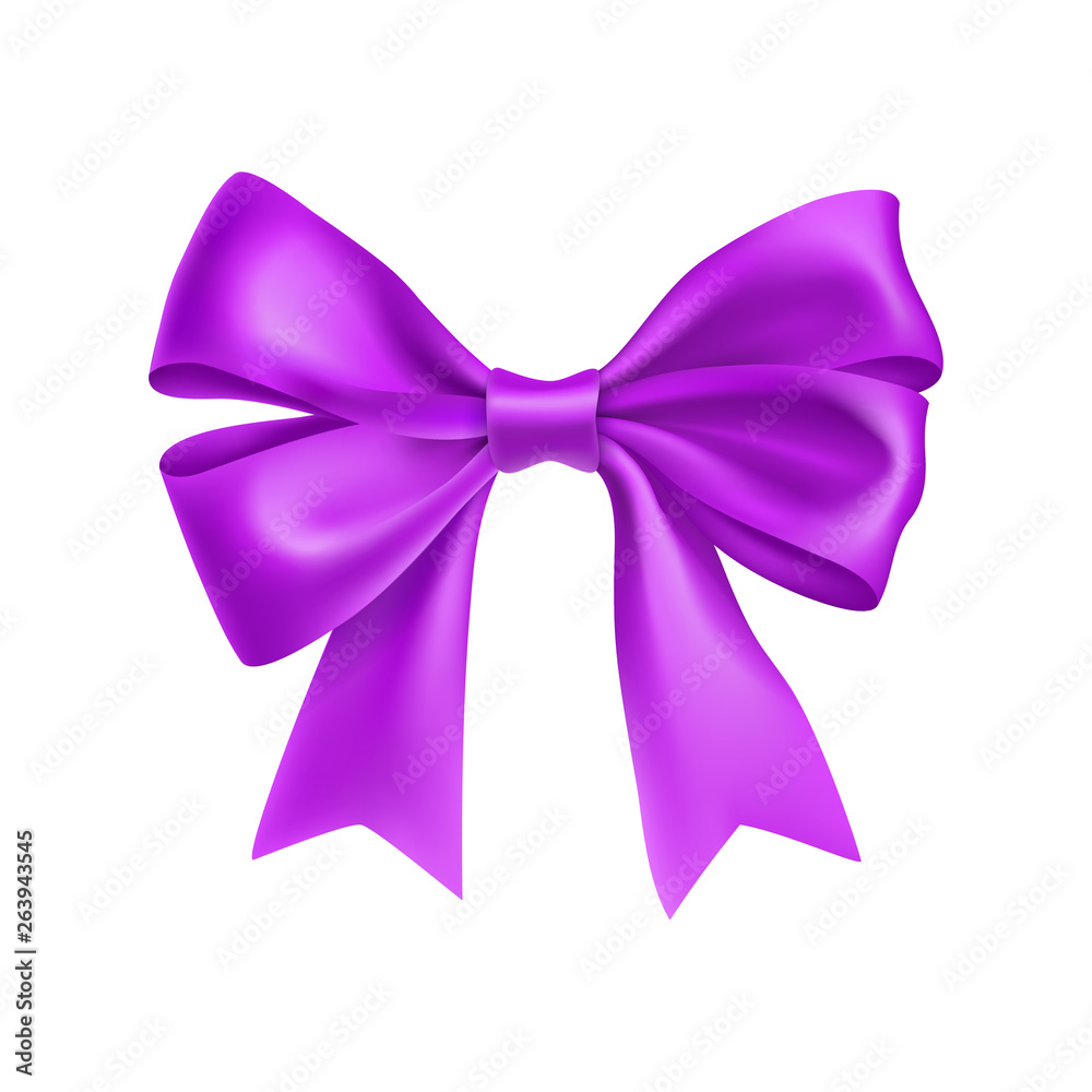 Premium Photo  Light purple ribbon on white isolated background