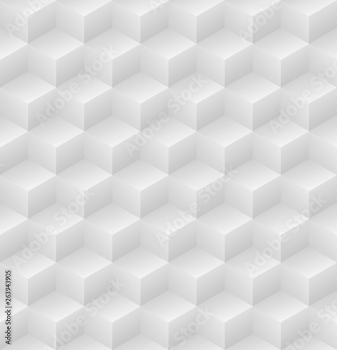 Geometric abstract gray cubic pattern