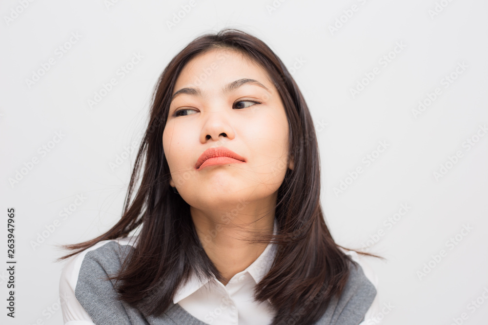 Smiling asian beautiful women on white background Smiling asian beautiful women on white background