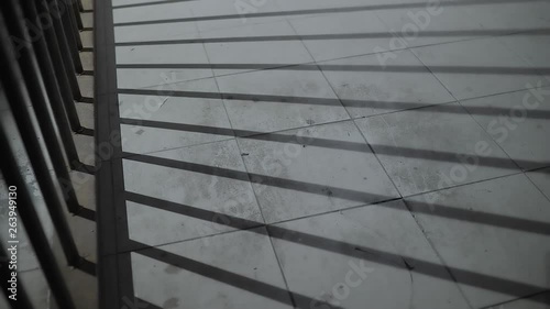 light rays come through a prison cell door when open