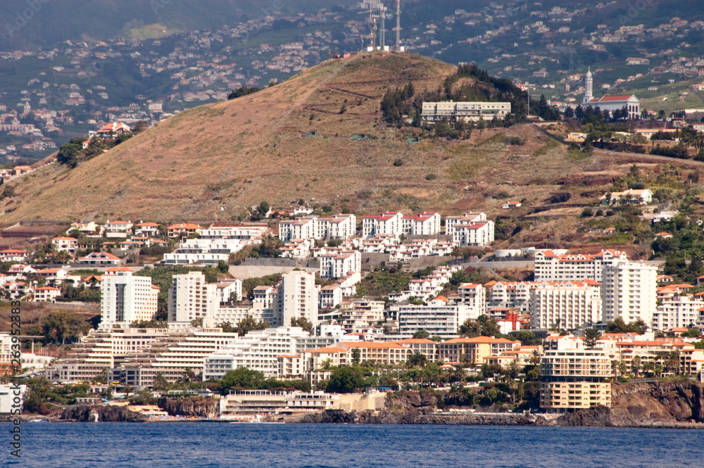 Hotelviertel in Funchal auf Madeira