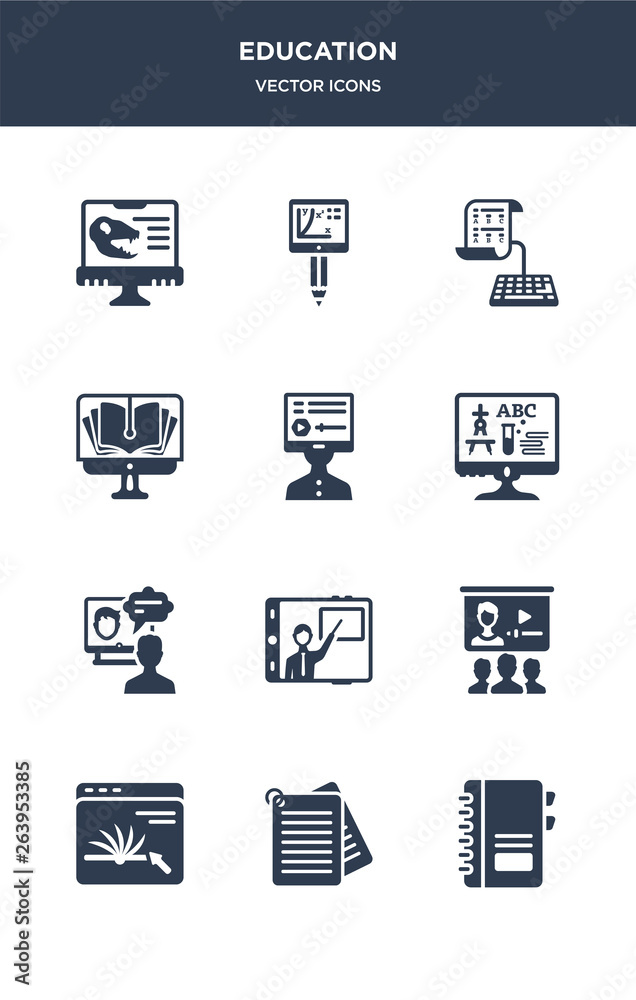 12 education vector icons such as notebook, notes, online, online class, online coaching contains course, education, learning, library, test, training icons 12 education vector icons such as notebook, notes, online, online class, online coaching contains course, education, learning, library, test, training icons