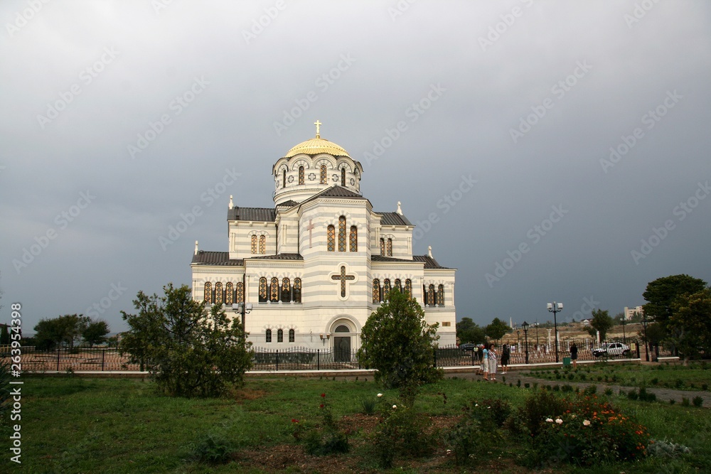 Chersonesos, Crimea, St. Vladimir's Cathedral, church, architecture, cathedral, building, religion, dome, basilica, landmark, 