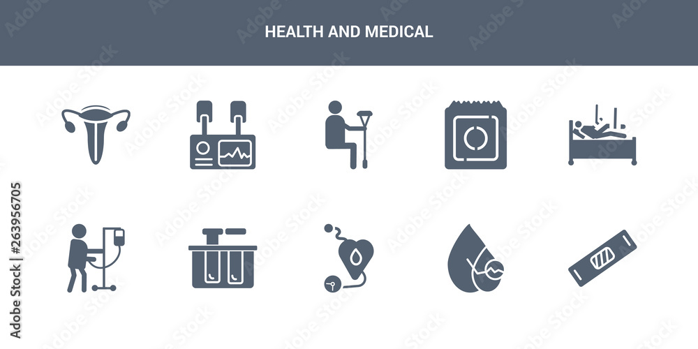 10 health and medical vector icons such as band aid, ampoule, antibiotics, blood donation, blood drop contains blood pressure, pressure gauge, test, transfusion, x ray. health and medical icons 10 health and medical vector icons such as band aid, ampoule, antibiotics, blood donation, blood drop contains blood pressure, pressure gauge, test, transfusion, x ray. health and medical icons