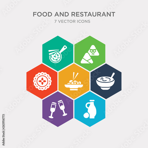 simple set of cider, champagne glass, sour soup, kung pao chicken icons, contains such as icons moon cake, zongzi, buddhas delight and more. 64x64 pixel perfect. infographics vector