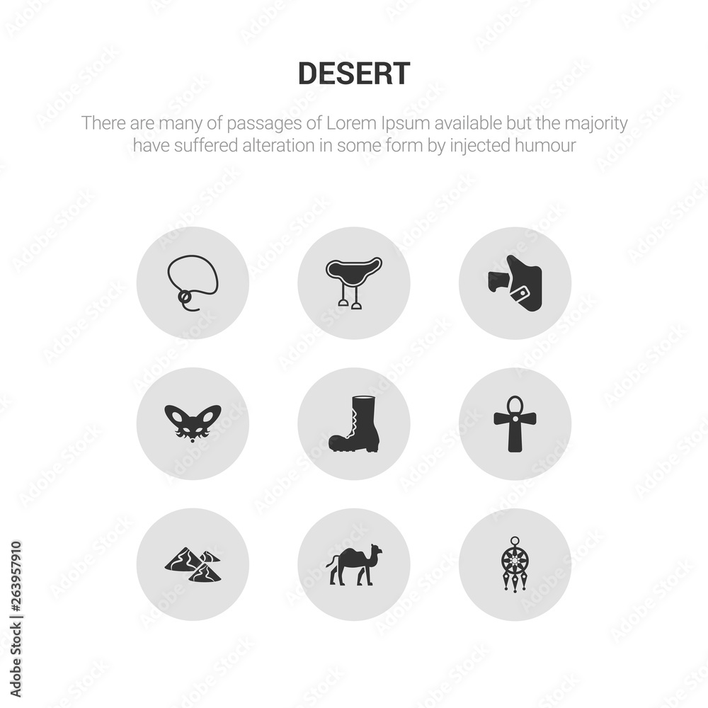 9 round vector icons such as dream catcher, dromedary, dunes, egypt, far west boot contains fennec, holster, horse saddle, lasso. dream catcher, dromedary, icon3_, gray desert icons 9 round vector icons such as dream catcher, dromedary, dunes, egypt, far west boot contains fennec, holster, horse saddle, lasso. dream catcher, dromedary, icon3_, gray desert icons
