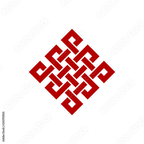 Unique Knot Infinity Icon Logo Design Template for business health company decoration with modern high end look