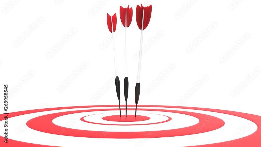 3d rendering of Target icon concept isolated with white 3d rendering of Target icon concept isolated with white
