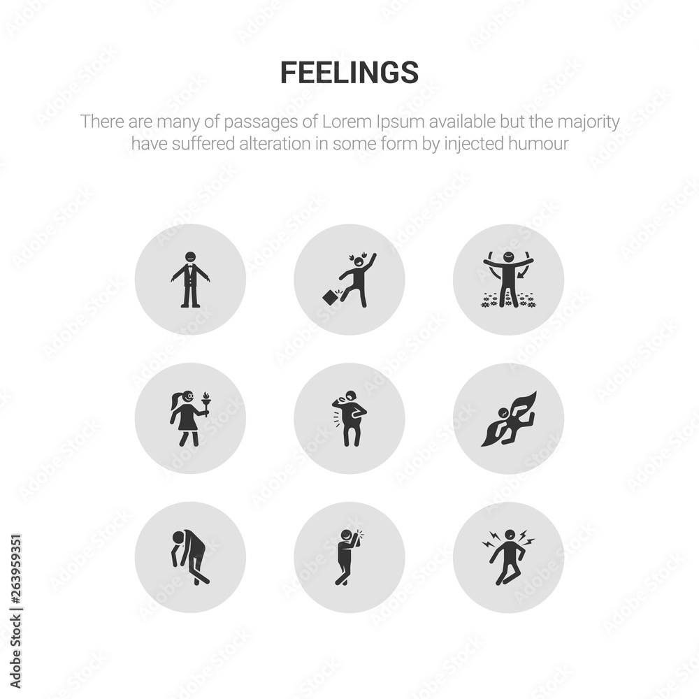 9 round vector icons such as ecstatic human, emotional human, energized human, excited exhausted contains fantastic fat free fresh ecstatic emotional icon3_, gray feelings icons