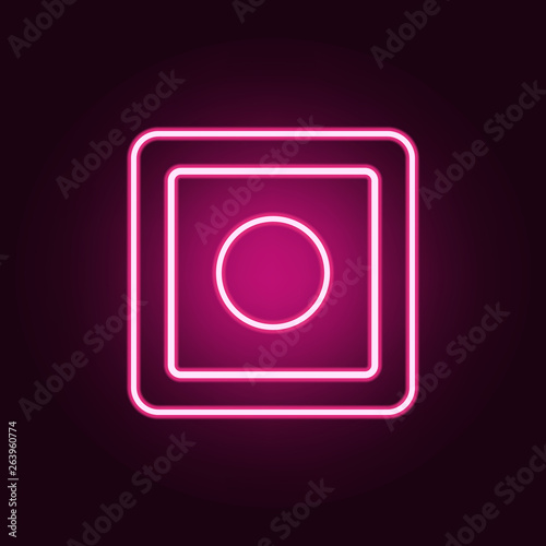 adjustable light switch icon. Elements of Web in neon style icons. Simple icon for websites, web design, mobile app, info graphics