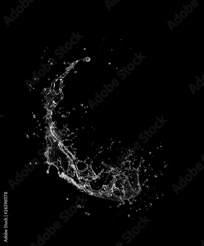 water Splash On white  Background