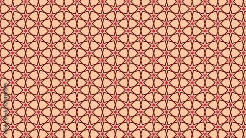 Red Seamless Star Background Pattern