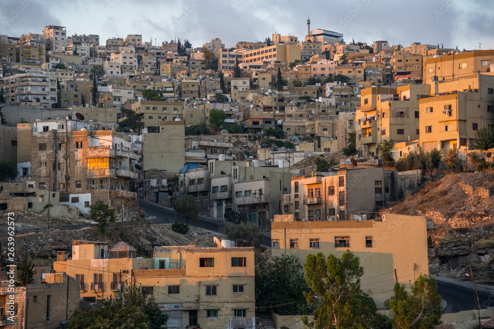 Obraz premium Aerial view of Amman City