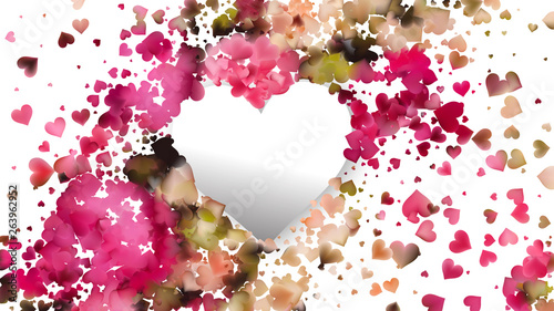Pink and Beige Valentines Day Background