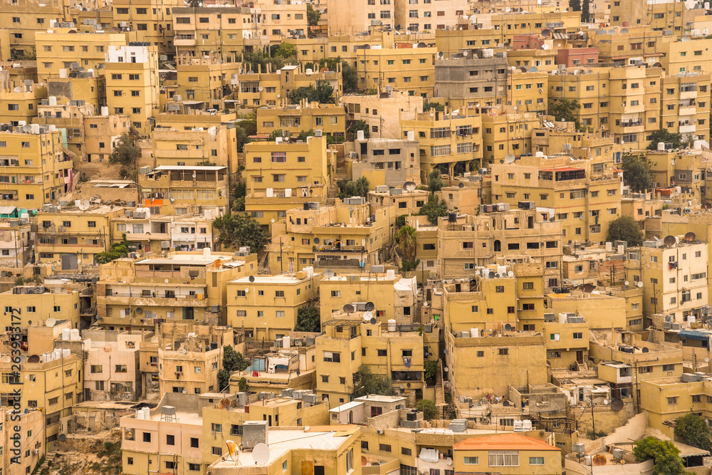 Aerial view of Amman City