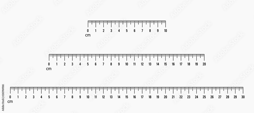 Ruler scale set vector illustration Ruler scale set vector illustration