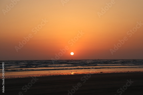 sunset at the sea © akhilesh