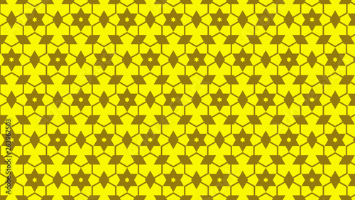 Yellow Stars Pattern Background