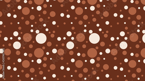 Brown Seamless Scattered Dots Pattern Image