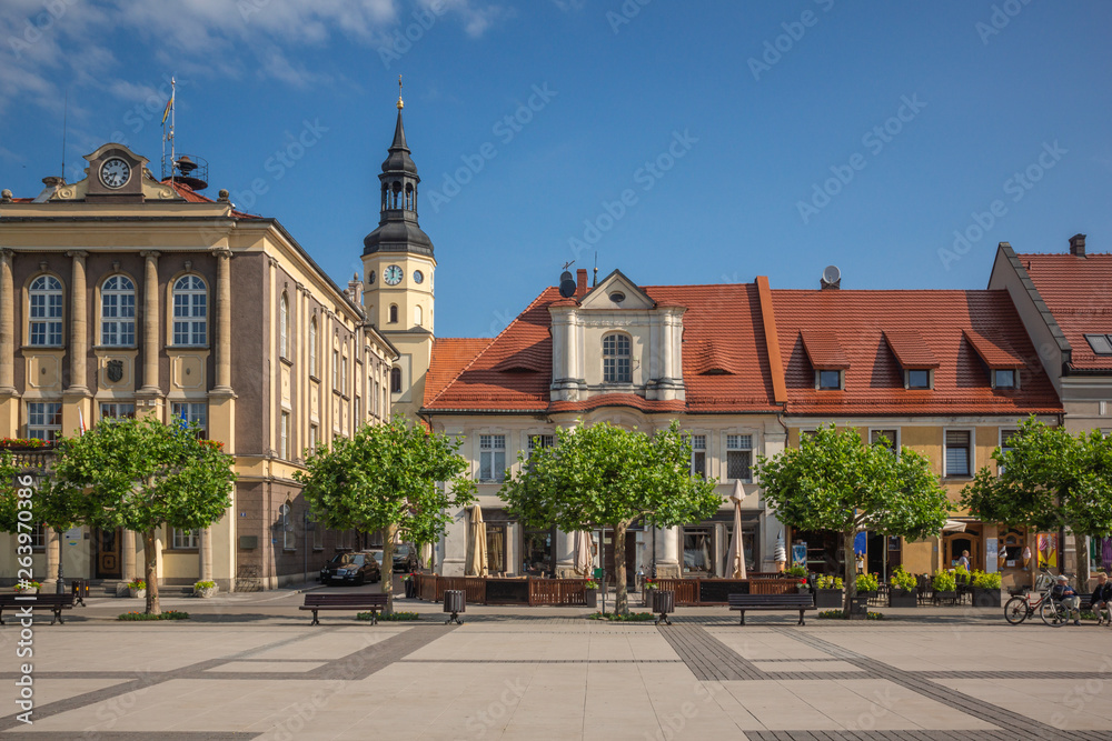 Old town in Pszczyna, Silesia, Poland