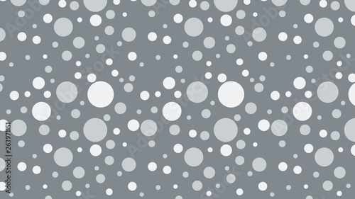 Grey Seamless Random Circle Dots Pattern