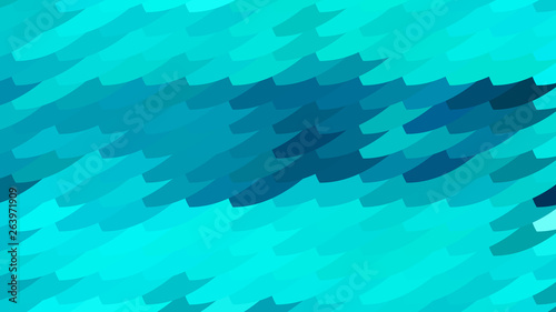 Turquoise Geometric Shapes Background Vector