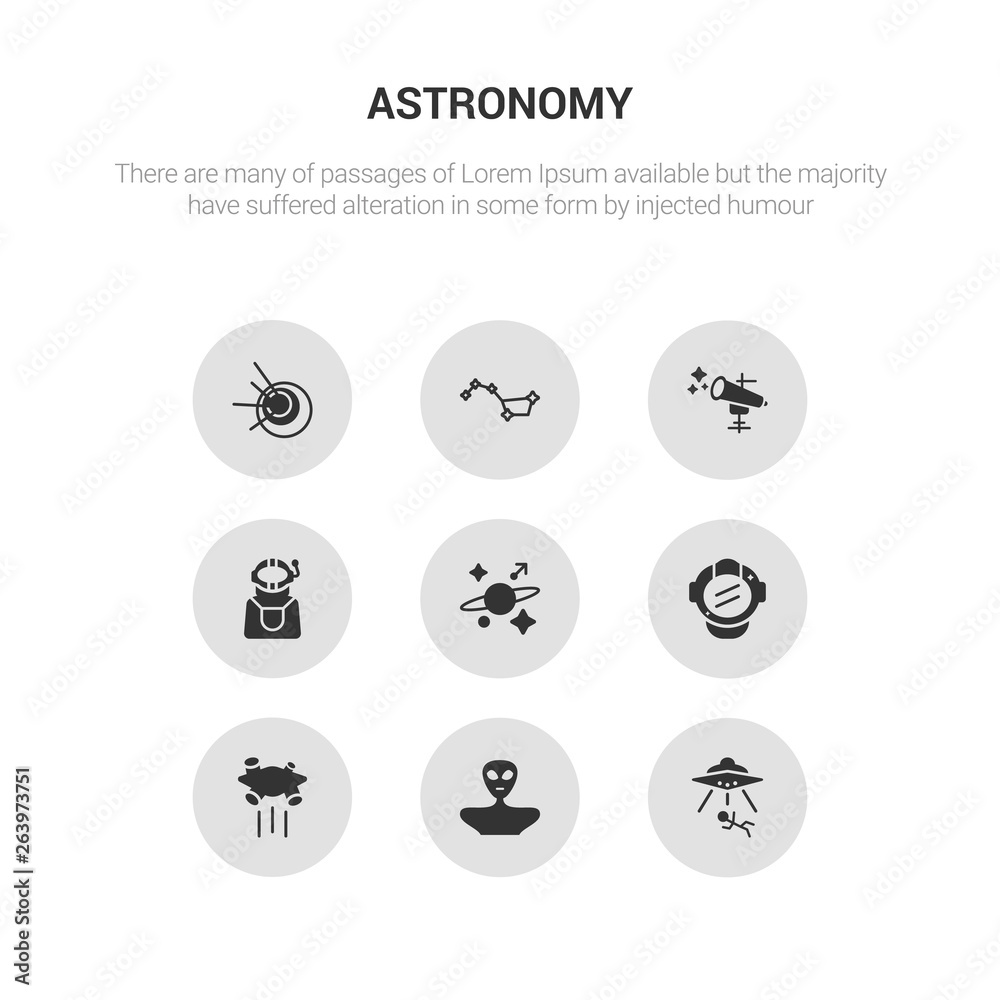 9 round vector icons such as abduction, alien, asteroid, astranaut helmet, astrology contains astronaut, astronomy, big dipper, black hole. abduction, alien, icon3_, gray astronomy icons 9 round vector icons such as abduction, alien, asteroid, astranaut helmet, astrology contains astronaut, astronomy, big dipper, black hole. abduction, alien, icon3_, gray astronomy icons