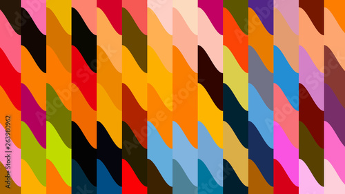 Abstract Colorful Geometric Shapes Background