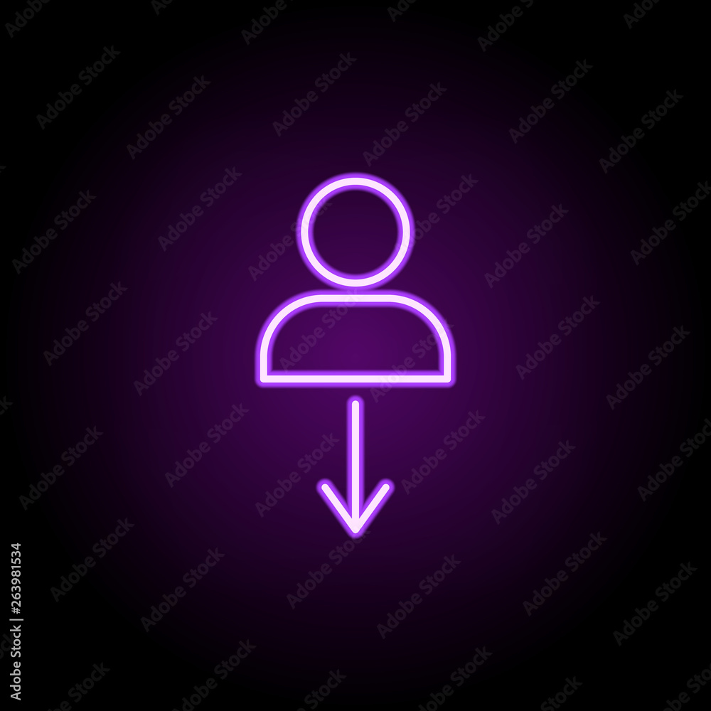 dismissal neon icon. Elements of business set. Simple icon for websites, web design, mobile app, info graphics dismissal neon icon. Elements of business set. Simple icon for websites, web design, mobile app, info graphics
