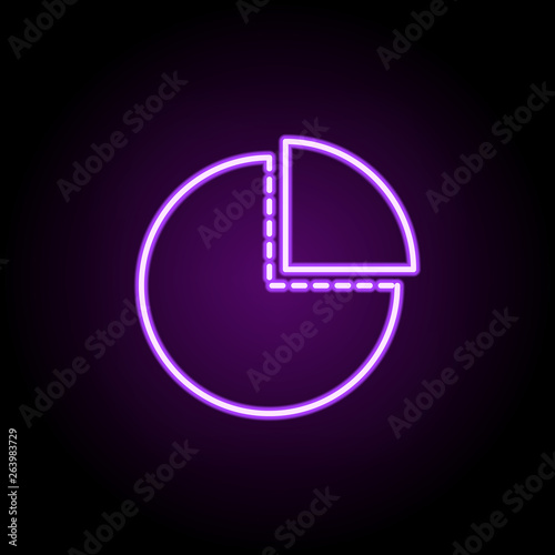 given information neon icon. Elements of business set. Simple icon for websites, web design, mobile app, info graphics
