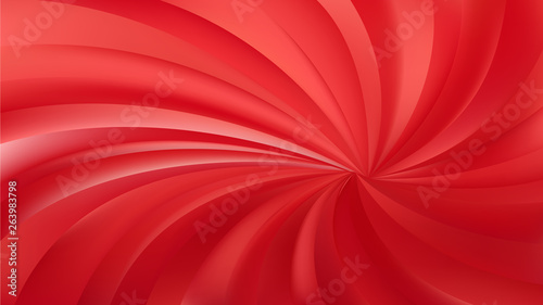 Abstract Red Radial Spiral Rays background