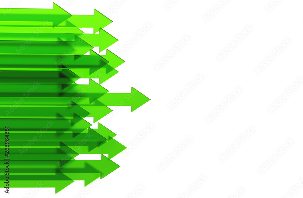 Green arrow. Growing business background concept.3D rendering. Green arrow. Growing business background concept.3D rendering.
