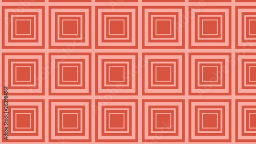 Red Concentric Squares Background Pattern
