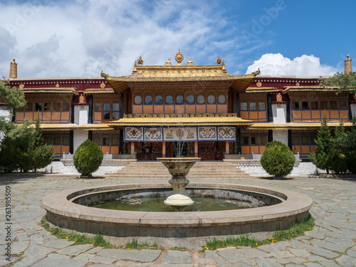 View of the Norbulingka in LhasaTibet Autonomous Region, China.