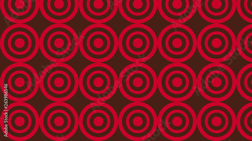 Dark Red Concentric Circles Pattern