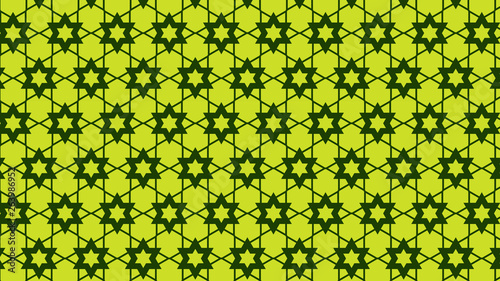 Green Stars Pattern