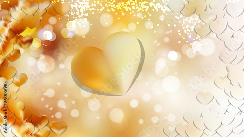 Yellow Valentine Background Design