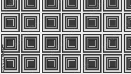 Dark Grey Seamless Concentric Squares Pattern Illustration