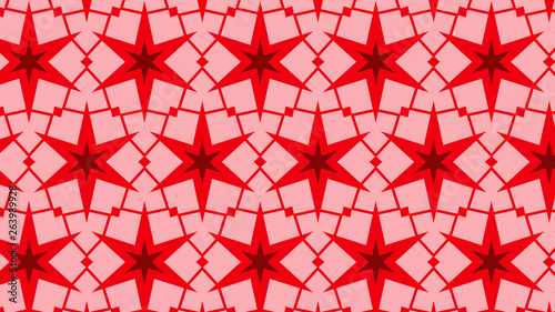 Red Seamless Star Pattern Background Graphic