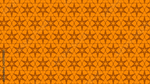 Orange Stars Background Pattern