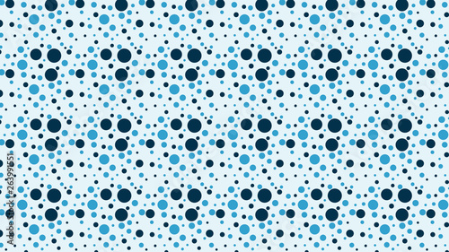 Blue Seamless Scattered Dots Pattern