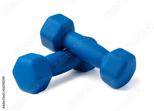 Two of dumbbells photo