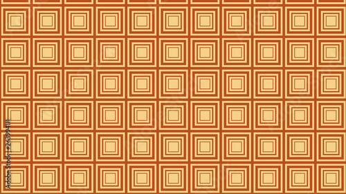 Orange Seamless Concentric Squares Pattern