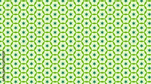 Green Seamless Stars Pattern Image