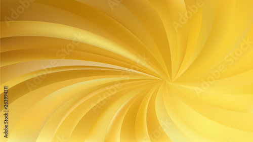 Gold Spiral Rays Background