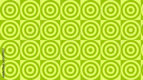 Lime Green Concentric Circles Background Pattern Vector