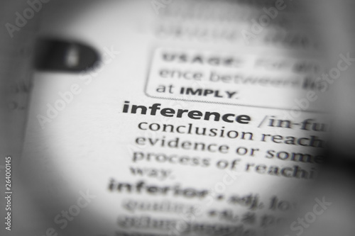 Obraz na płótnie Word or phrase inference in a dictionary.
